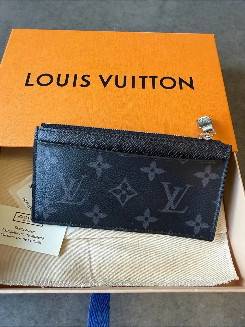 Louis Vuitton Black Monogram Coin Card Holder